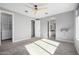 Bright bedroom with carpeted floors and a walk-in closet at 1717 E Morten Ave # 23, Phoenix, AZ 85020