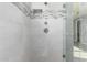 Modern shower with tile surround and glass enclosure at 1717 E Morten Ave # 23, Phoenix, AZ 85020