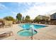 Refreshing community pool and spa with ample lounge chairs at 2725 E Mine Creek Rd # 1121, Phoenix, AZ 85024