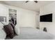 Main bedroom with large closet and wall-mounted TV at 2821 S Skyline Dr # 165, Mesa, AZ 85212