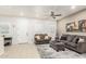 Spacious living room, neutral colors, comfy furniture at 2821 S Skyline Dr # 165, Mesa, AZ 85212