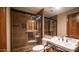 Bathroom boasts a large shower, updated vanity, and modern fixtures at 8280 S Pecan Grove Cir, Tempe, AZ 85284