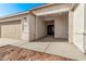 Front entry of new construction home with stone accents at 10662 S 297Th Ave, Palo Verde, AZ 85343