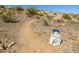 Hiking trail with painted rock marker at 10724 S Mustang Dr, Goodyear, AZ 85338