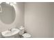 Clean bathroom with a vanity and toilet at 1132 W Santa Gertrudis Trl, San Tan Valley, AZ 85143