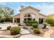 Backyard view of house with pool and patio at 11664 E Caron St, Scottsdale, AZ 85259