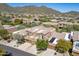 Aerial view showcasing a beautiful home with mountain views in a desirable neighborhood at 11683 N 135Th Pl, Scottsdale, AZ 85259