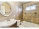 Bathroom with updated vanity and tile shower/tub at 1374 W 16Th St, Tempe, AZ 85281