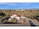 Single story home with red tile roof and mountain views at 16544 E Trevino Dr, Fountain Hills, AZ 85268