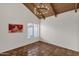 Bright dining room features a wood beamed ceiling and terracotta tile floors at 16544 E Trevino Dr, Fountain Hills, AZ 85268