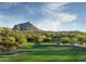 Scenic golf course view with desert landscape and mountain backdrop at 17203 E Calaveras Ave, Fountain Hills, AZ 85268