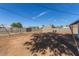 Backyard area with dirt and minimal landscaping at 1830 N 37Th Dr, Phoenix, AZ 85009