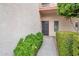 Private condo entry with landscaping and walkway at 205 N 74Th St # 159, Mesa, AZ 85207