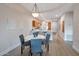 Kitchen and dining area with light wood cabinets at 205 N 74Th St # 159, Mesa, AZ 85207