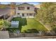 Aerial view showing house, backyard, and hot tub at 29061 N Cactus Cir, San Tan Valley, AZ 85143