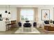 Dining area with a table for six and modern pendant lights at 29411 N 31St Ln, Phoenix, AZ 85083