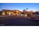 Expansive backyard with firepit and string lights at 39005 N 11Th Ave, Phoenix, AZ 85086