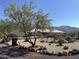 Landscaped front yard with desert landscaping and mountain views at 45239 N 16Th St, New River, AZ 85087