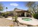 Spacious backyard with a patio, spa, and fire pit at 4602 E Monte Way, Phoenix, AZ 85044