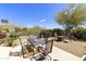 Relaxing patio area with seating, fire pit, and mountain views at 4602 E Monte Way, Phoenix, AZ 85044