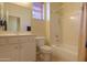 Clean bathroom with a tub and shower at 5491 W Pueblo Dr, Eloy, AZ 85131