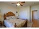 Bedroom with a double bed and built-in closet at 5491 W Pueblo Dr, Eloy, AZ 85131