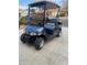 Blue EZGO golf cart with accessories at 5491 W Pueblo Dr, Eloy, AZ 85131