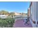 Brick patio with seating area and view of street at 5491 W Pueblo Dr, Eloy, AZ 85131