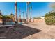 Backyard with rock landscaping and pool at 604 W Emerald Ave, Mesa, AZ 85210