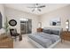 Spacious bedroom with access to patio, virtually staged at 6920 E 4Th St # 103, Scottsdale, AZ 85251