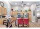 Spacious kitchen featuring stainless steel appliances and an island at 6931 W Blackhawk Dr, Glendale, AZ 85308