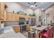 Kitchen with stainless steel appliances and island at 6931 W Blackhawk Dr, Glendale, AZ 85308