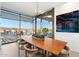 Elegant dining room with city views and modern decor at 7180 E Kierland Blvd # 1116, Scottsdale, AZ 85254