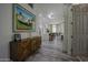 Elegant entryway with a view into the kitchen and living areas at 8136 E Beardsley Rd, Scottsdale, AZ 85255