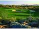 Golf course hole with sand traps and desert vegetation at 8136 E Beardsley Rd, Scottsdale, AZ 85255