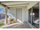 Covered patio with storage and sliding glass doors at 829 E 9Th Pl, Mesa, AZ 85203