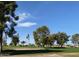 Landscaped view of a lush green golf course at 9814 N Balboa Dr, Sun City, AZ 85351