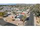 Aerial view showing the house and mountain views at 1246 E Vista Ave, Phoenix, AZ 85020