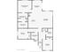 Floor plan showing a 3 bed, 2 bath home with an open concept layout at 12793 W Glenn Dr, Glendale, AZ 85307