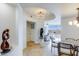 Elegant dining area with glass table and lake view at 140 E Rio Salado Pkwy # 506, Tempe, AZ 85281