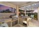 Stainless steel appliances and built-in bar in an outdoor kitchen at 15891 W Avalon Dr, Goodyear, AZ 85395