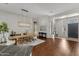 Elegant dining room featuring a large wooden table and chandelier at 2536 E Wood Pl, Chandler, AZ 85249