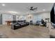 Spacious game room featuring a pool table and comfortable seating at 2536 E Wood Pl, Chandler, AZ 85249