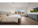Bright main bedroom with mountain views and TV at 32722 N 132Nd Ln, Peoria, AZ 85383