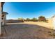 Large backyard with block wall and small trees at 40108 W Crane Dr, Maricopa, AZ 85138