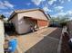Private backyard with patio and covered seating area at 5128 S 6Th St, Phoenix, AZ 85040