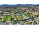 Aerial view of houses and landscape with mountain backdrop at 5301 E Emile Zola Ave, Scottsdale, AZ 85254