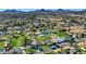 Aerial view of a house with a large backyard and mountain views at 5301 E Emile Zola Ave, Scottsdale, AZ 85254