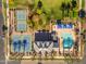 Community pool, basketball and tennis courts, aerial view at 10307 E Nopal Ave, Mesa, AZ 85209