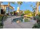 Resort-style pool and spa with a large patio area at 10489 N 99Th St, Scottsdale, AZ 85258